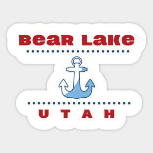 Bear Lake Utah Anchor Sticker